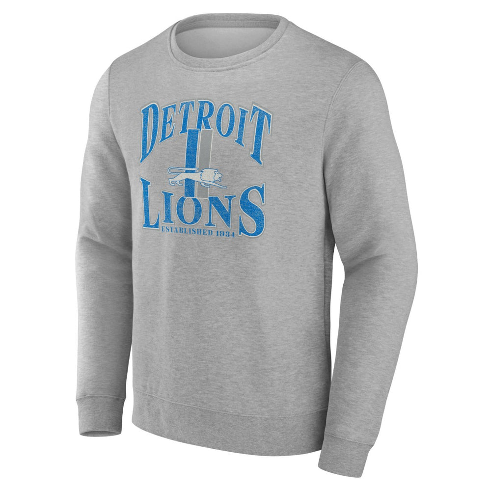 Detroit Lions Playability Pullover Sweatshirt - Gray Pullover