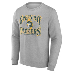 Green Bay Packers Playability Pullover Sweatshirt - Gray Pullover