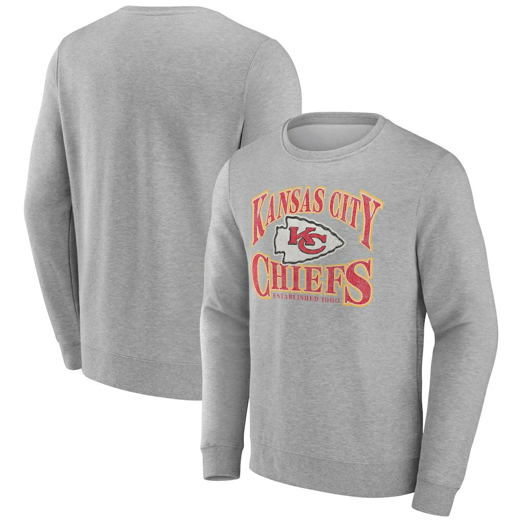 Kansas City Chiefs Playability Pullover Sweatshirt - Gray Pullover