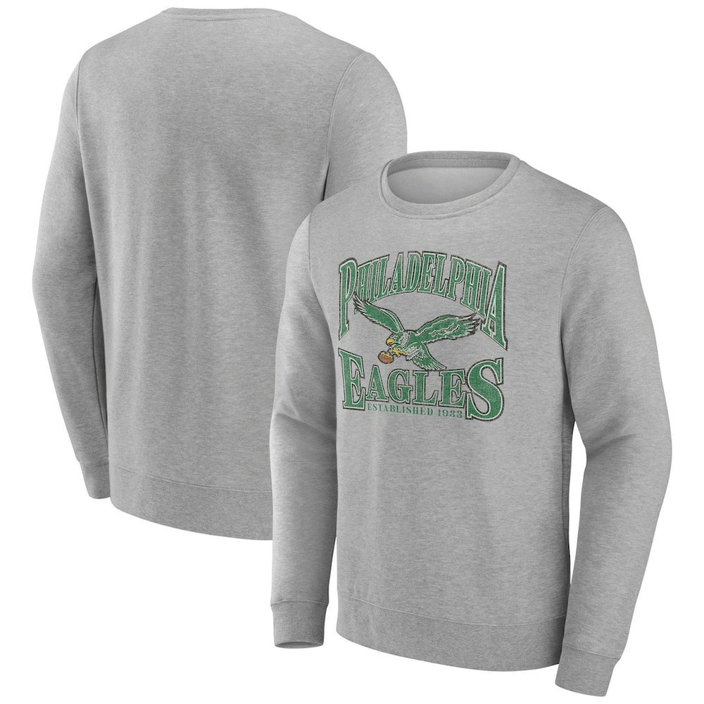 Philadelphia Eagles Playability Pullover Sweatshirt - Gray Pullover