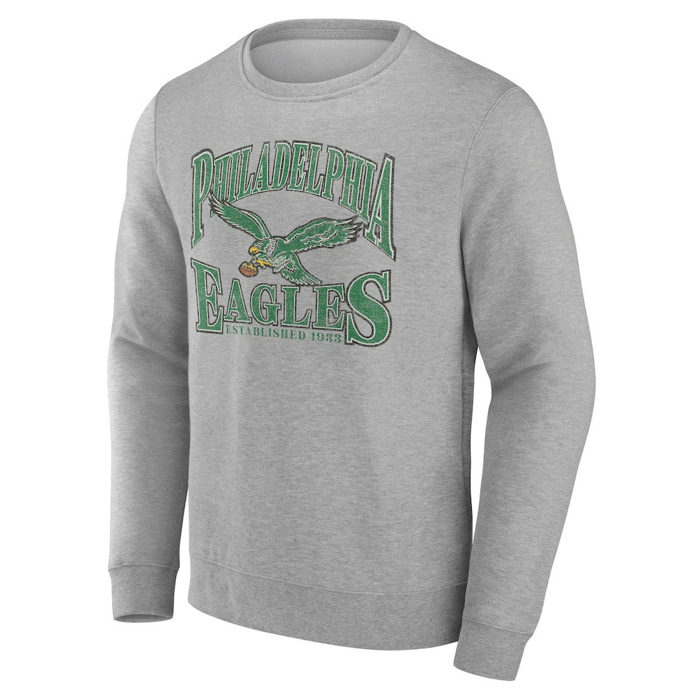 Philadelphia Eagles Playability Pullover Sweatshirt - Gray Pullover