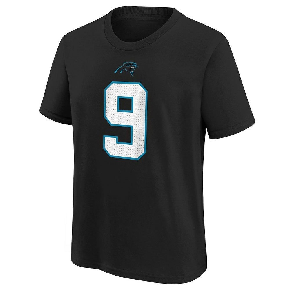 Bryce Young Carolina Panthers Youth Player Name & Number T-Shirt - Black T-shirts