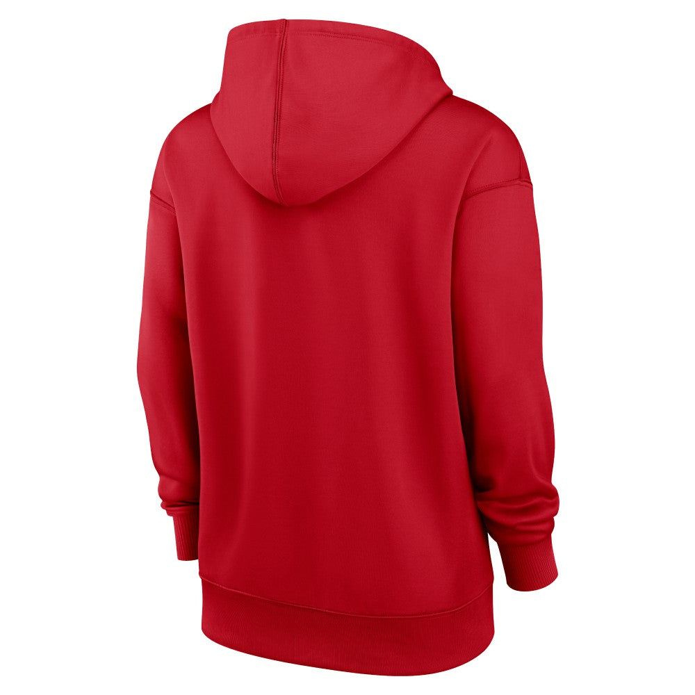 Los Angeles Angels Nike Women's City Connect Practice Performance Pullover Hoodie - Red Hoodies