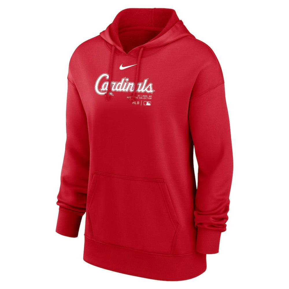 St. Louis Cardinals Nike Women's Authentic Collection Performance Pullover Hoodie - Red Hoodies