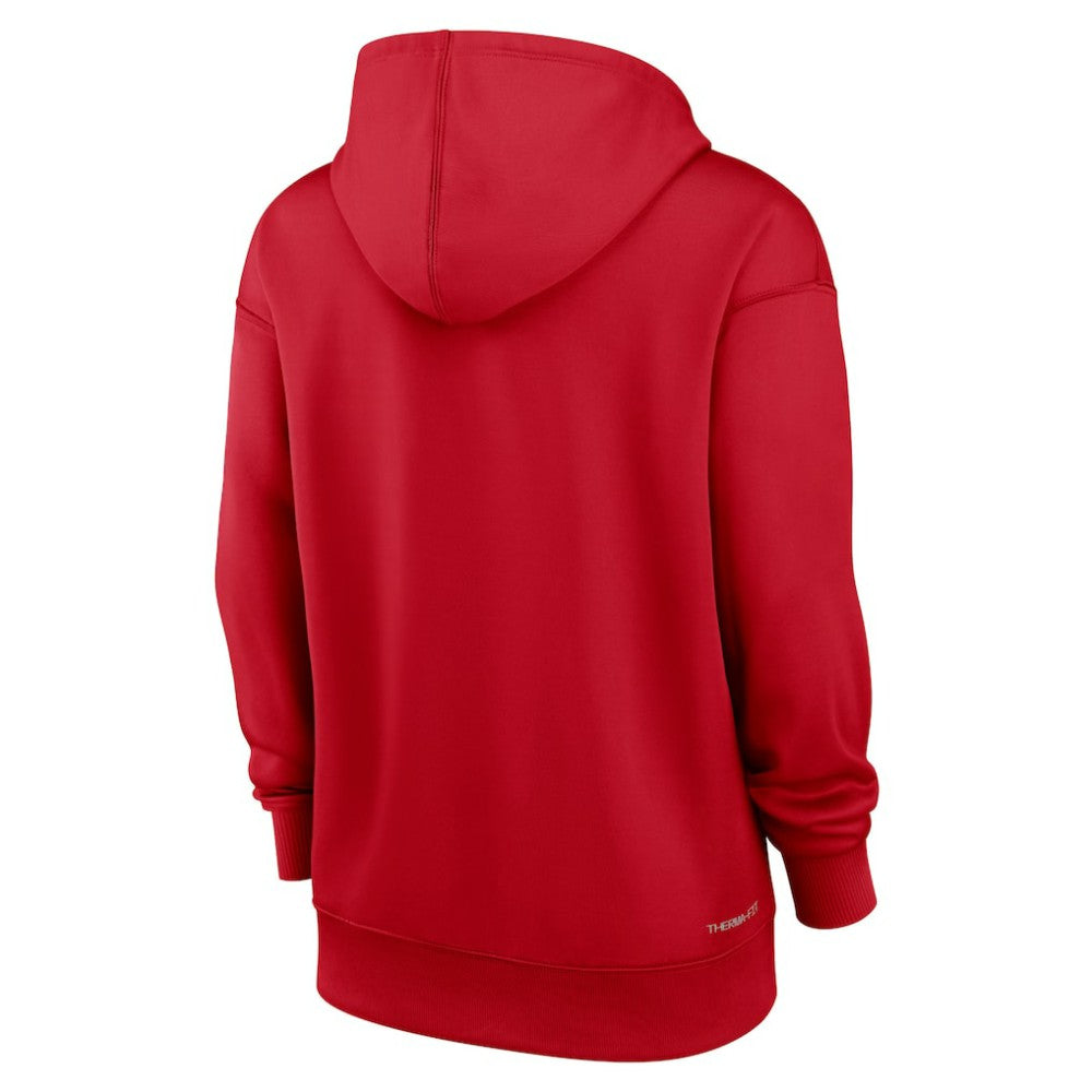 St. Louis Cardinals Nike Women's Authentic Collection Performance Pullover Hoodie - Red Hoodies