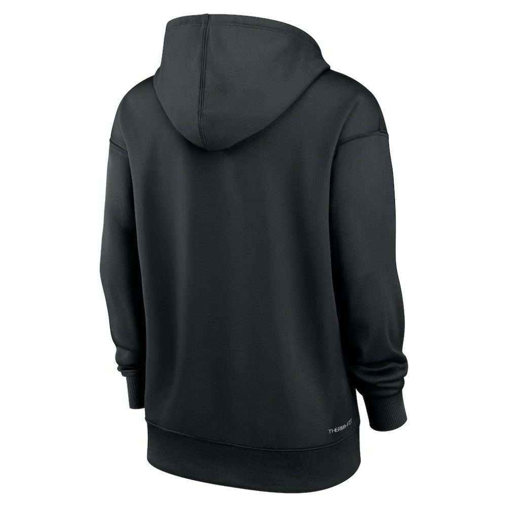 Colorado Rockies Nike Women's Authentic Collection Performance Pullover Hoodie - Black Hoodies