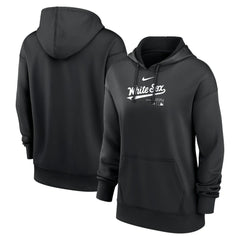 Chicago White Sox Nike Women's Authentic Collection Performance Pullover Hoodie - Black Hoodies