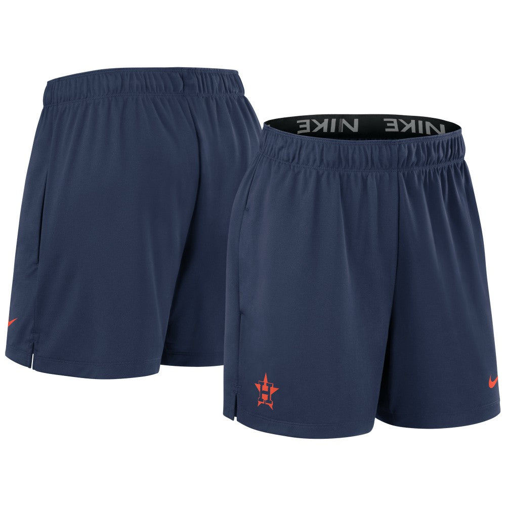 Houston Astros Nike Women's Authentic Collection Knit Shorts - Navy Shorts