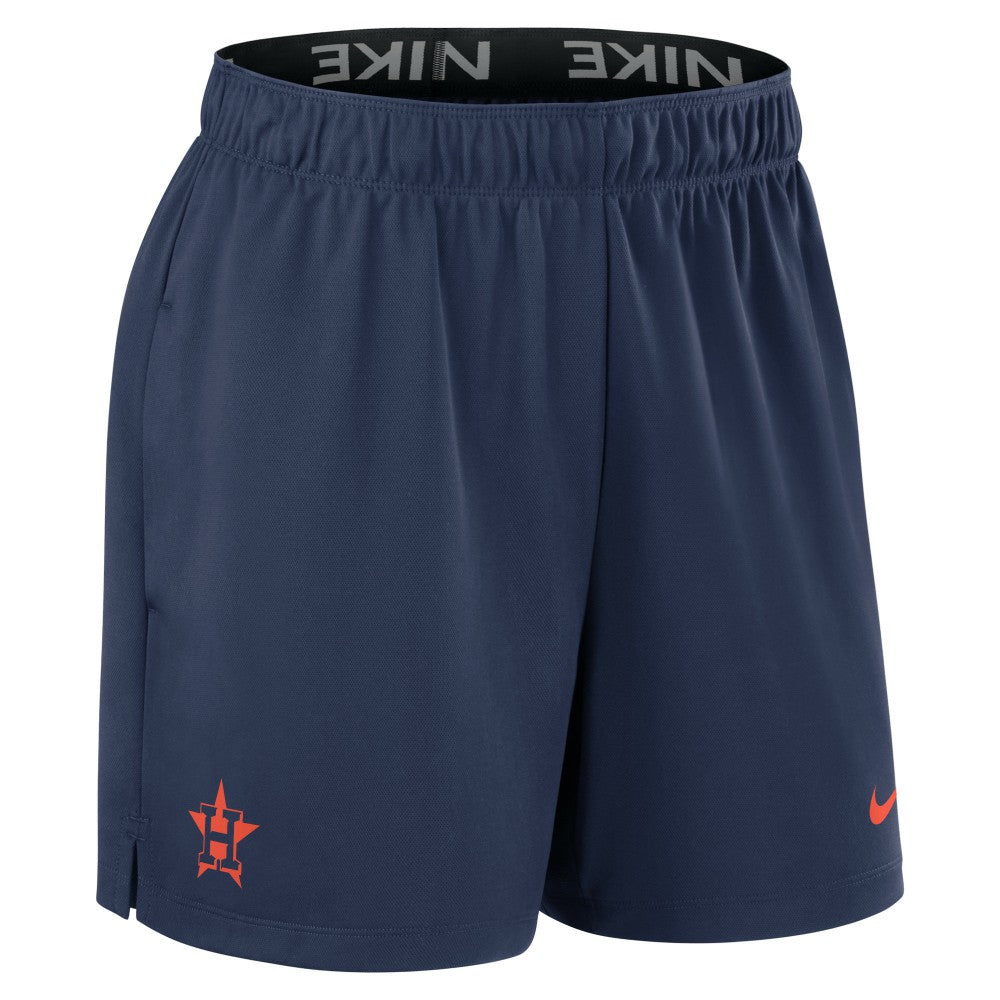 Houston Astros Nike Women's Authentic Collection Knit Shorts - Navy Shorts