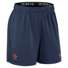 Houston Astros Nike Women's Authentic Collection Knit Shorts - Navy Shorts