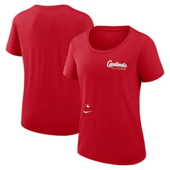 St. Louis Cardinals Nike Women's Authentic Collection Performance Scoop Neck T-Shirt - Red T-shirts