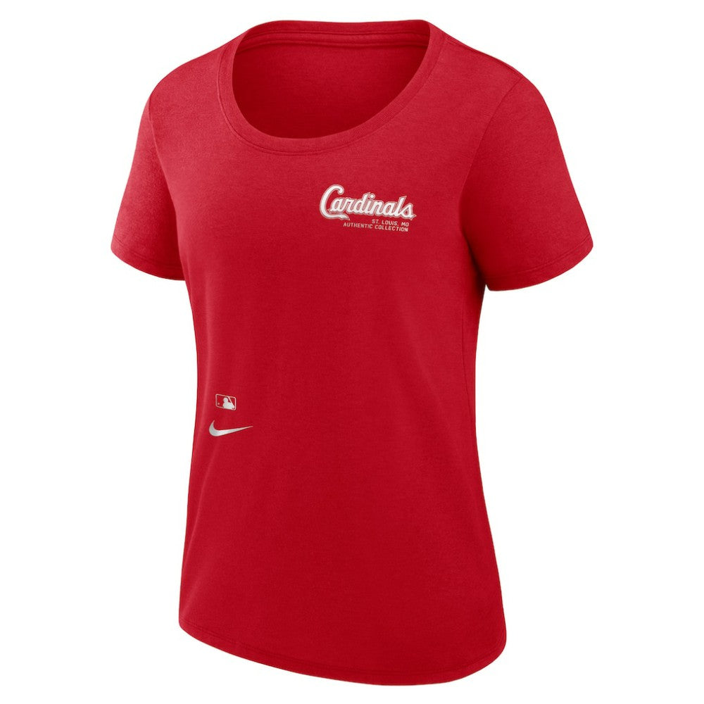 St. Louis Cardinals Nike Women's Authentic Collection Performance Scoop Neck T-Shirt - Red T-shirts