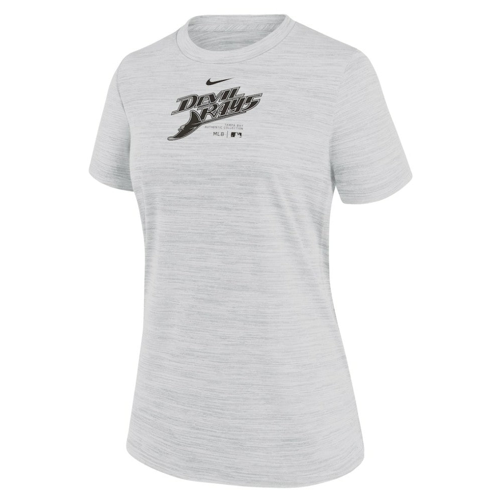 Tampa Bay Rays Nike Women's Authentic Collection Velocity Performance T-Shirt - White T-shirts