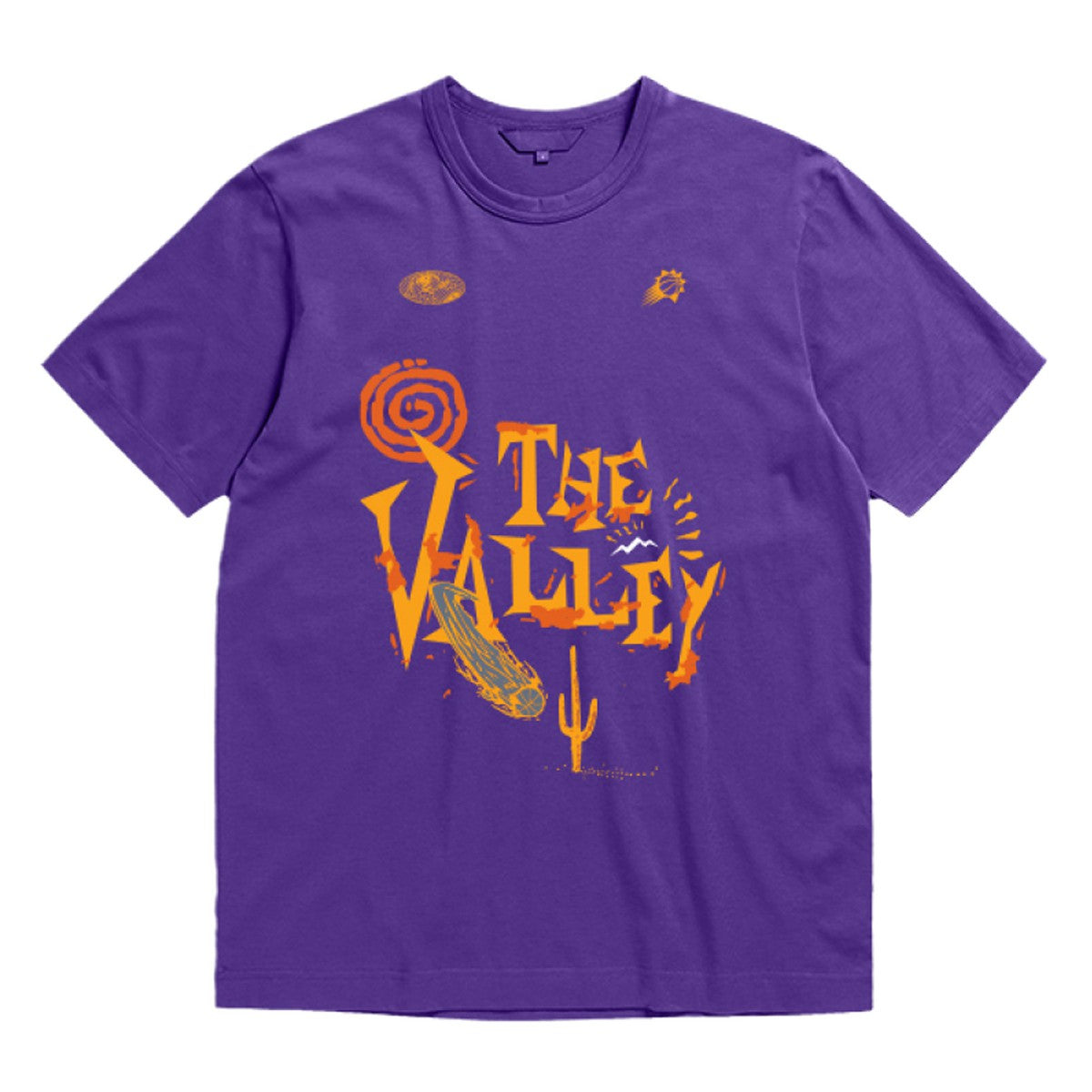 Phoenix Suns Bleacher Report x  Unisex World Tour T-Shirt Purple - Mitchell & Ness