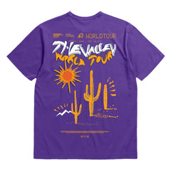 Phoenix Suns Bleacher Report x  Unisex World Tour T-Shirt Purple - Mitchell & Ness