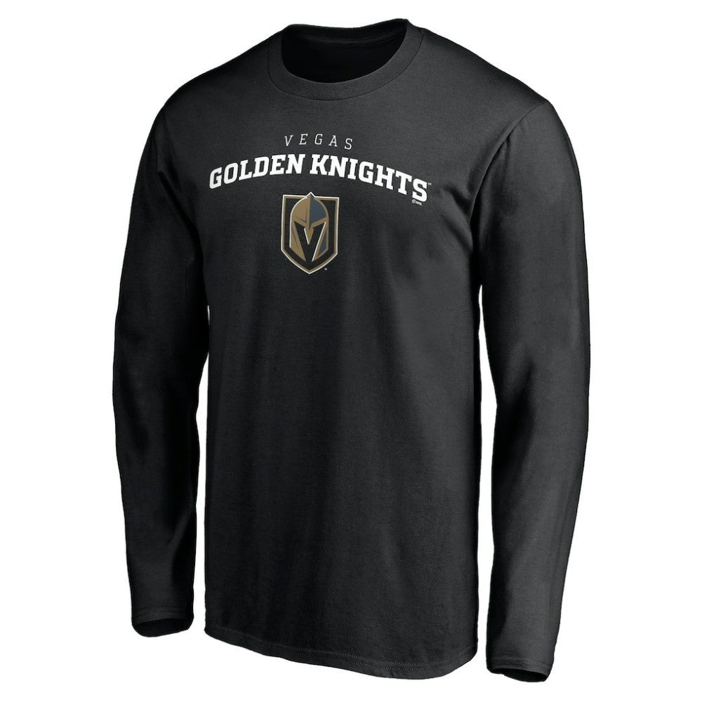 Vegas Golden Knights Team Lockup Long Sleeve T-Shirt - Black | US 200131575