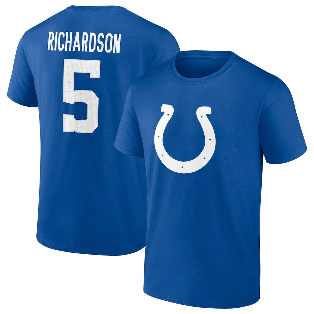 Anthony Richardson Indianapolis Colts Icon Name & Number T-Shirt - Royal T-shirts