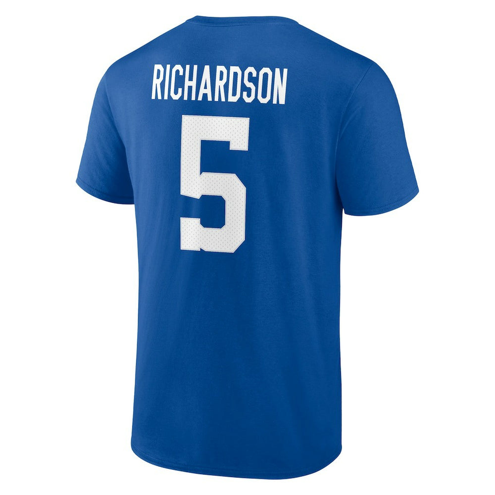 Anthony Richardson Indianapolis Colts Icon Name & Number T-Shirt - Royal T-shirts