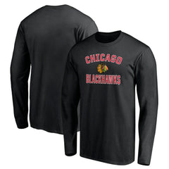 Chicago Blackhawks Victory Arch Long Sleeve T-Shirt - Black | US 200131634