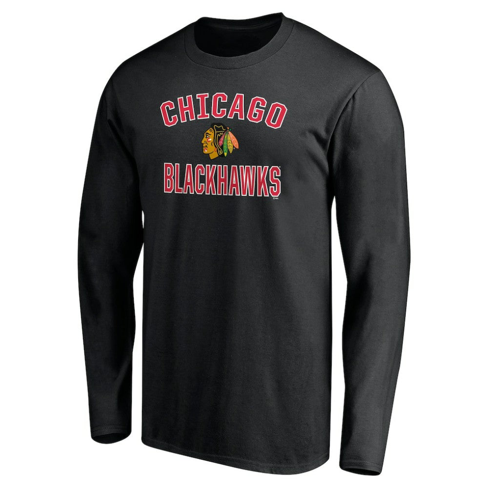 Chicago Blackhawks Victory Arch Long Sleeve T-Shirt - Black | US 200131634