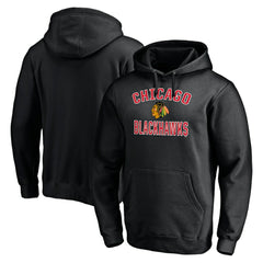 Chicago Blackhawks Victory Arch Pullover Hoodie - Black | US 200131635