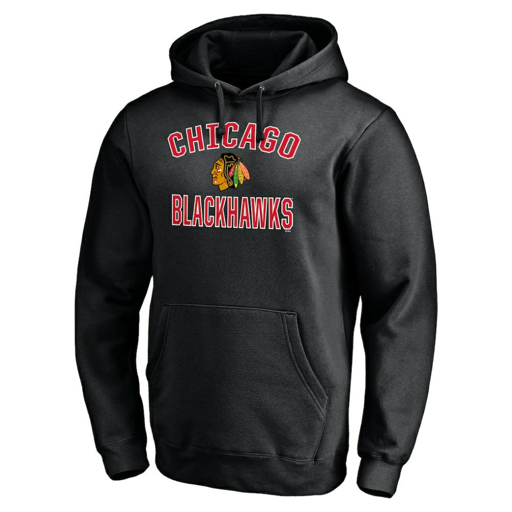 Chicago Blackhawks Victory Arch Pullover Hoodie - Black | US 200131635