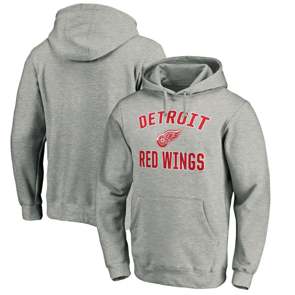 Detroit Red Wings Victory Arch Pullover Hoodie - Gray | US 200131639