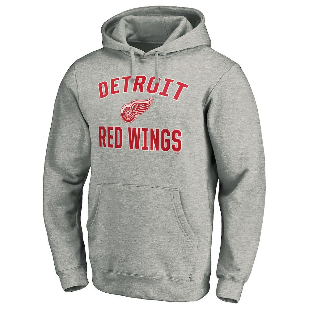 Detroit Red Wings Victory Arch Pullover Hoodie - Gray | US 200131639