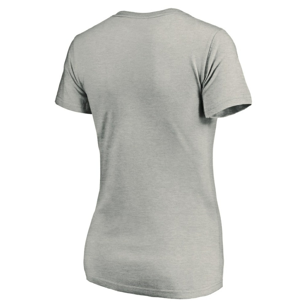 Seattle Kraken Women's Primary Logo V-Neck T-Shirt - Gray | US 200131667