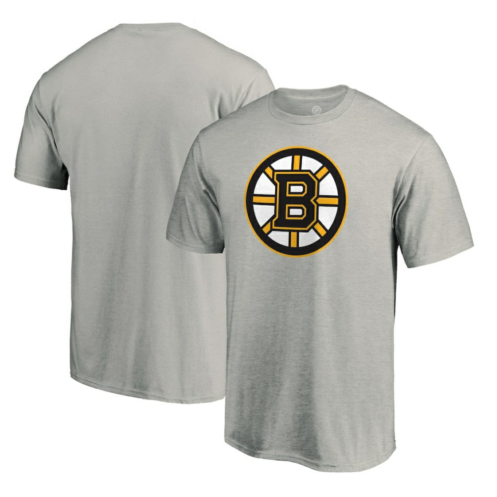 Boston Bruins Primary Logo T-Shirt - Heather Gray | US 200131670