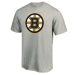 Boston Bruins Primary Logo T-Shirt - Heather Gray | US 200131670