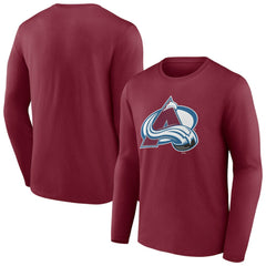 Colorado Avalanche Primary Logo Long Sleeve T-Shirt - Burgundy | US 200131723