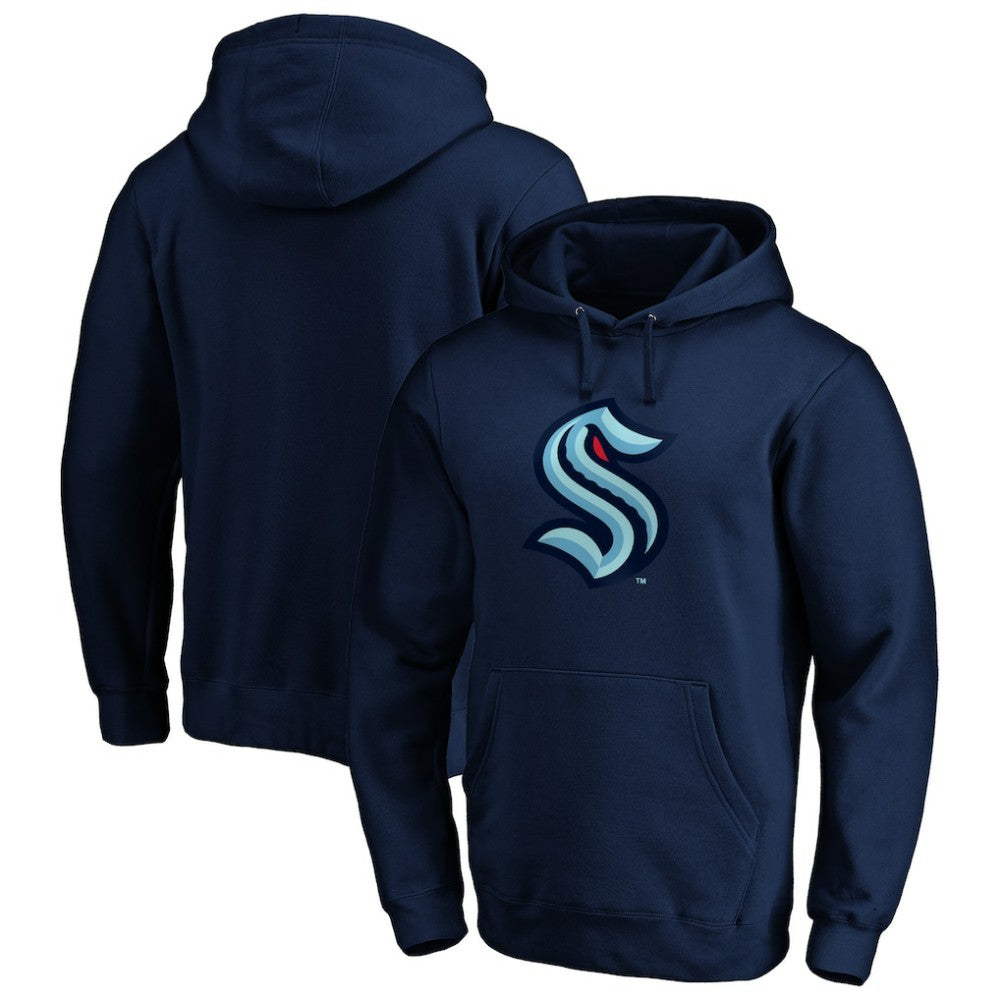 Seattle Kraken Primary Logo Pullover Hoodie - Deep Sea Blue | US 200131729