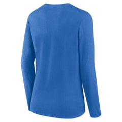 Los Angeles Chargers Women's Plus Size Foiled Play Long Sleeve T-Shirt - Powder Blue T-shirts