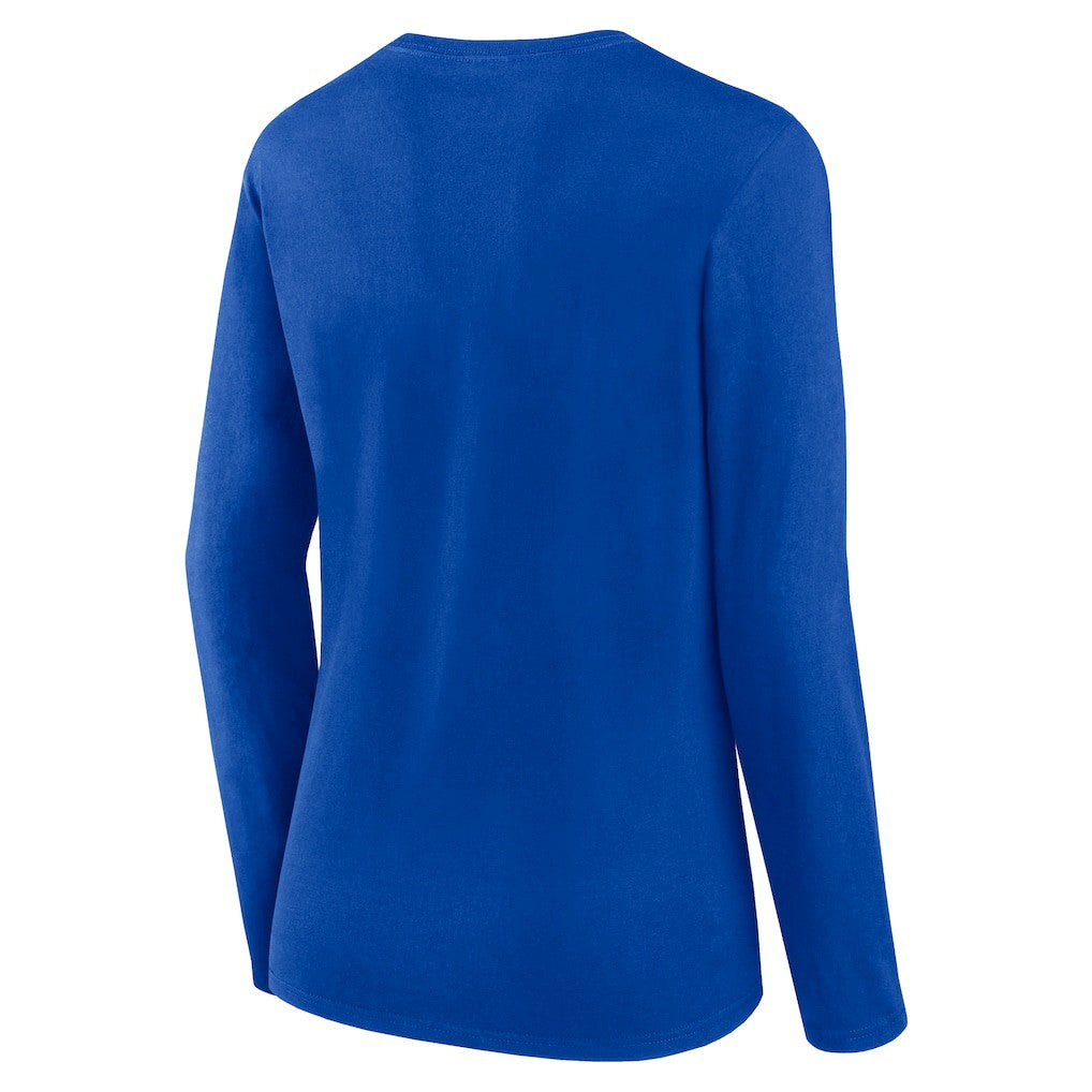 Los Angeles Rams Women's Plus Size Foiled Play Long Sleeve T-Shirt - Royal T-shirts