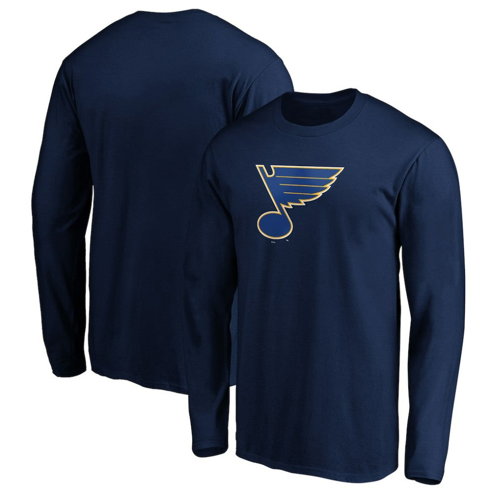 St. Louis Blues Primary Logo Long Sleeve T-Shirt - Navy | US 200131916