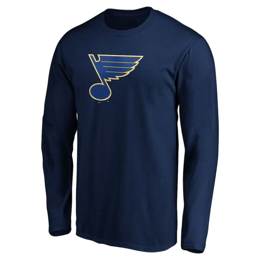 St. Louis Blues Primary Logo Long Sleeve T-Shirt - Navy | US 200131916
