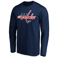 Washington Capitals Primary Logo Long Sleeve T-Shirt - Navy | US 200131979