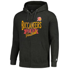 Tampa Bay Buccaneers Starter Gridiron Classics Post Season Full-Zip Hoodie - Charcoal Hoodies