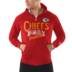 Kansas City Chiefs Starter Domestic Post Season Full-Zip Hoodie - Red Hoodies
