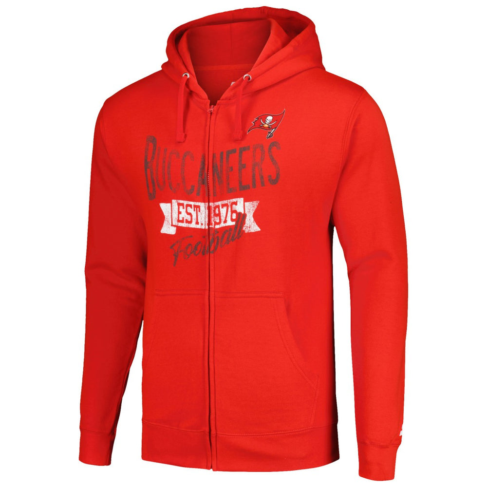Tampa Bay Buccaneers Starter Domestic Post Season Full-Zip Hoodie - Red Hoodies