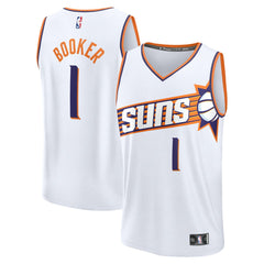 Devin Booker Phoenix Suns Fast Break Replica Player Jersey Association Edition White - Fanatics