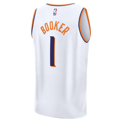 Devin Booker Phoenix Suns Fast Break Replica Player Jersey Association Edition White - Fanatics