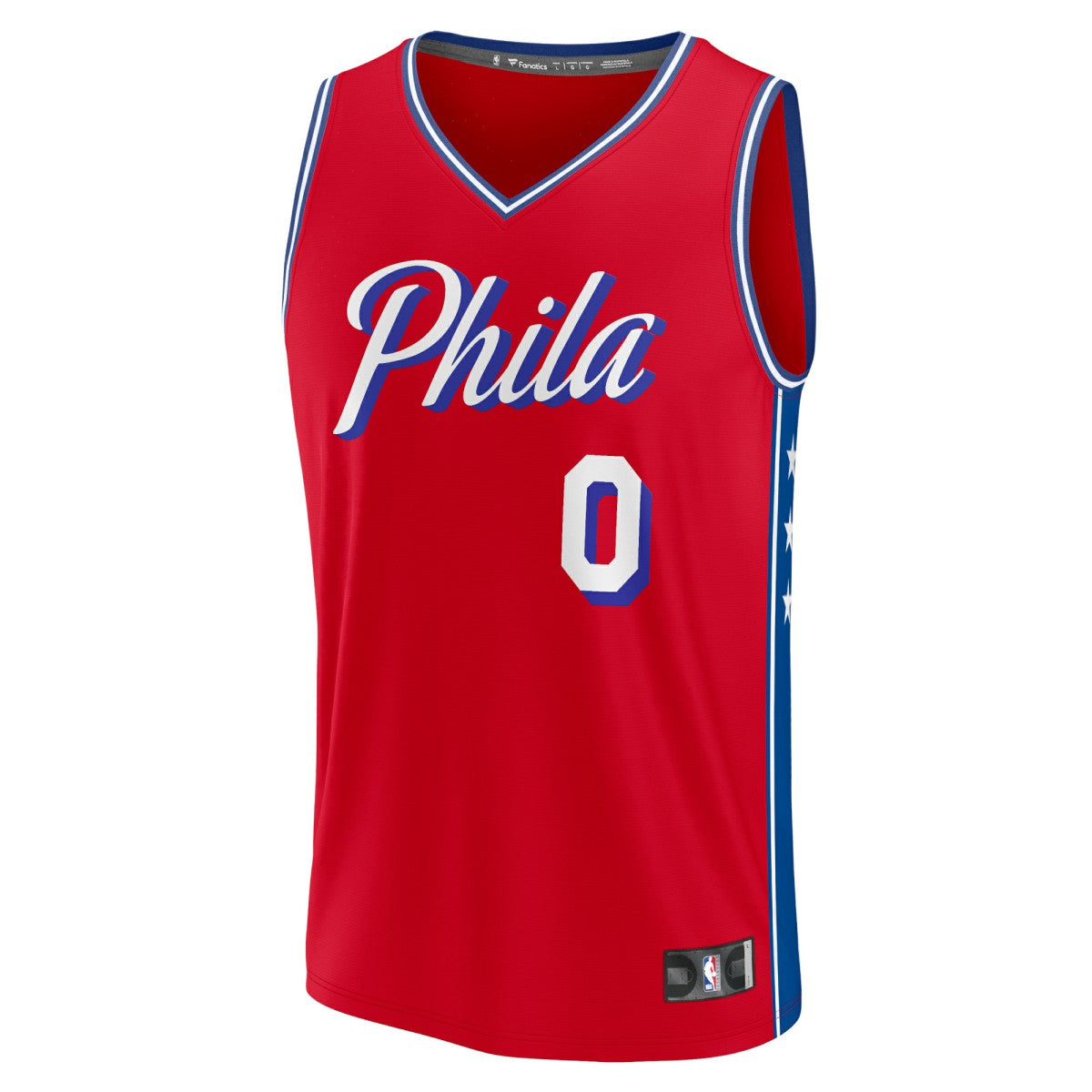 Tyrese Maxey Philadelphia 76ers Youth Fast Break Player Jersey Statement Edition Red - Fanatics
