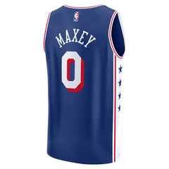 Tyrese Maxey Philadelphia 76ers Fast Break Replica Jersey Icon Edition Royal - Fanatics