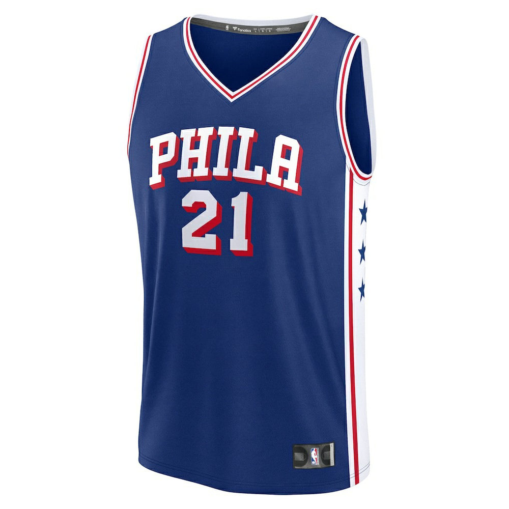 Joel Embiid Philadelphia 76ers Fast Break Replica Jersey Icon Edition Royal - Fanatics