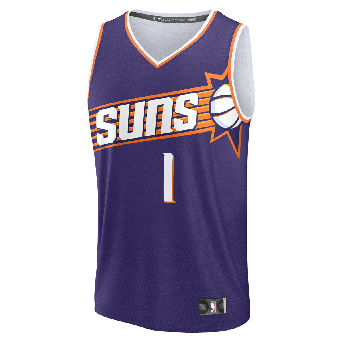 Devin Booker Phoenix Suns Fast Break Replica Jersey Icon Edition Purple - Fanatics