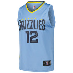 Ja Morant Memphis Grizzlies Fast Break Replica Player Jersey Statement Edition Light Blue - Fanatics