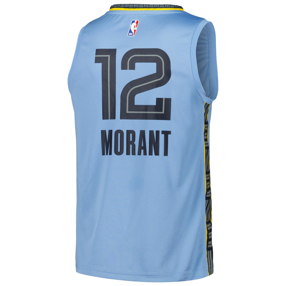 Ja Morant Memphis Grizzlies Fast Break Replica Player Jersey Statement Edition Light Blue - Fanatics
