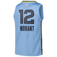 Ja Morant Memphis Grizzlies Fast Break Replica Player Jersey Statement Edition Light Blue - Fanatics